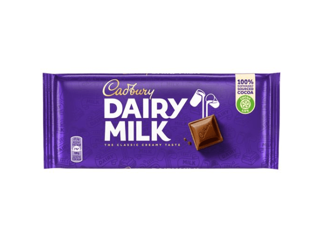 Os 5 Chocolates Mais Deliciosos em Angola cadbury dairy milk